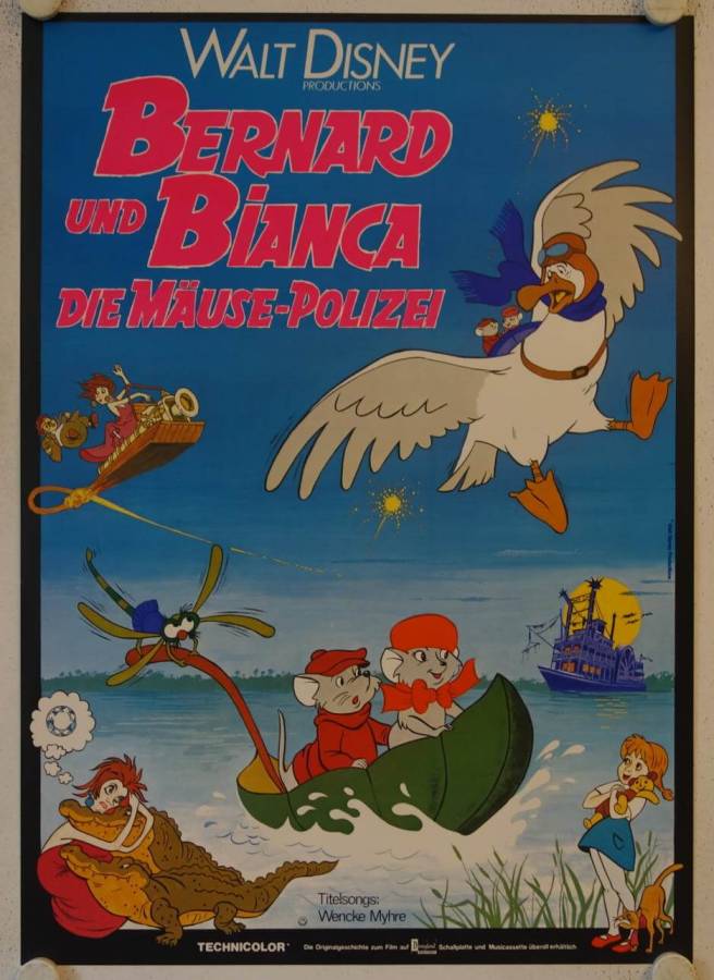 The Rescuers original release german movie poster